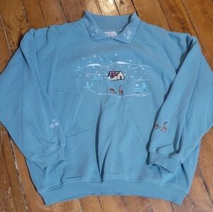 Northern Reflections Winter Scene Sweater